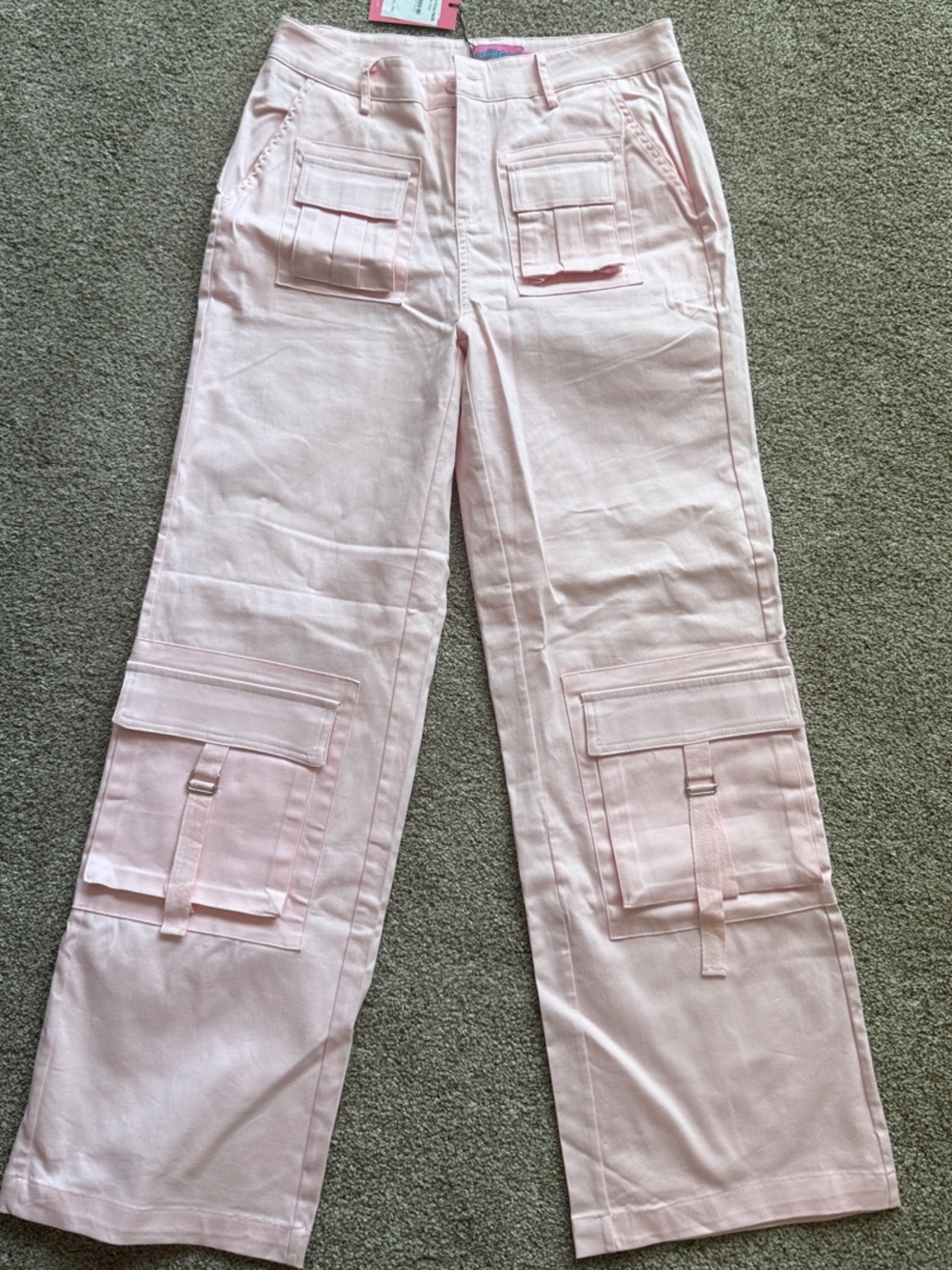 Edikted Light Pink Cargo Utility Pockets /Size S/ NWT